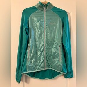 Marmot lightweight running jacket Seafoam green activewear windbreaker large